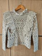 Gehaakte trui top van H&M beige M, Ophalen of Verzenden, Zo goed als nieuw, Maat 38/40 (M), Beige