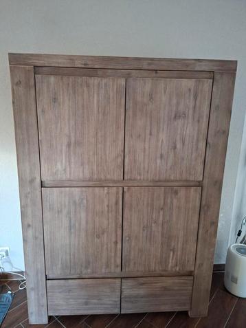 Buffetkast acacia hardhout lightgrey  beschikbaar voor biedingen