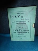 T.k. Oude Kaartenbox met Landkaarten van Java., Gelezen, Ophalen of Verzenden, Landkaart, 1800 tot 2000