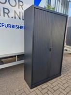 Roldeurkasten zwart hoog ( meerdere beschikbaar) 4x legbord, 100 tot 150 cm, Meerdere deuren, Ophalen of Verzenden, Zo goed als nieuw
