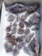 Doos vol brokken amethist 24 stuks 3kg, Ophalen of Verzenden, Mineraal