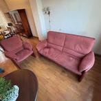 Leolux bank en fauteuil set, Huis en Inrichting, Banken | Bankstellen, Ophalen, Tweepersoons, Zo goed als nieuw, Rechte bank