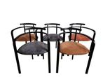 Fantastisch vintage post modern Memphis Sedis design stoel, Huis en Inrichting, Ophalen, Gebruikt, Metaal, Vijf, Zes of meer stoelen