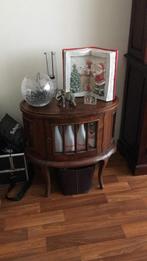 Vintage Kastje met Glazen Deur, Antiek en Kunst, Ophalen