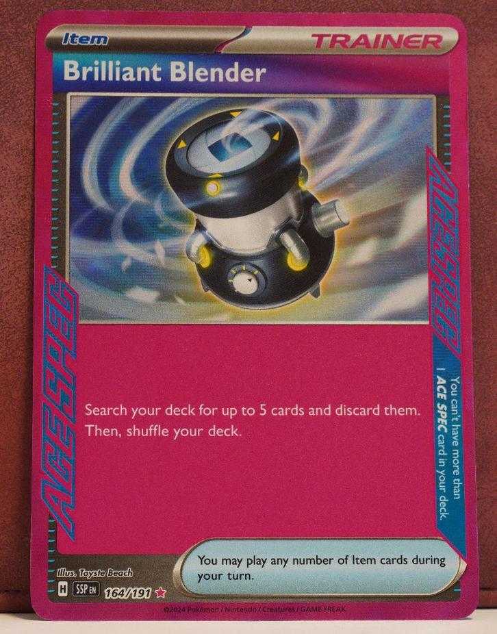 Brilliant Blender Holo 164-191 Surging Sparks Pokèmon Kaart, Hobby en Vrije tijd, Verzamelkaartspellen | Pokémon, Nieuw, Losse kaart