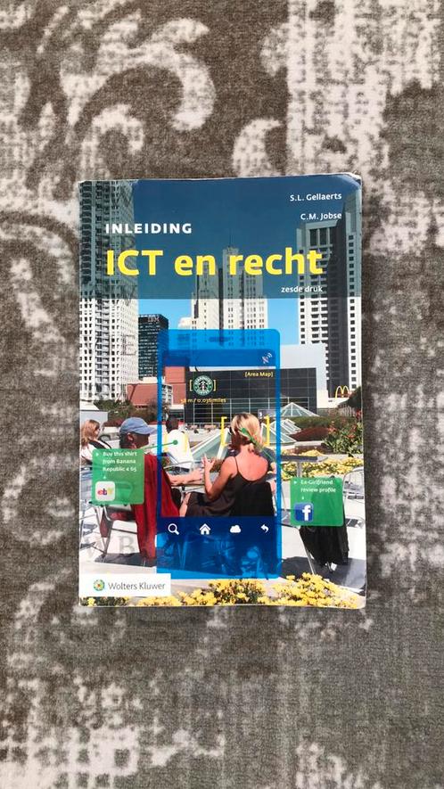 Inleiding ICT en recht studieboek - zesde druk, Boeken, Studieboeken en Cursussen, Gelezen, Ophalen of Verzenden