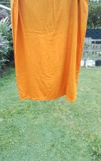 💐VINTAGE ORANJE GORDIJN JAREN 70, Huis en Inrichting, Stoffering | Gordijnen en Lamellen, Ophalen of Verzenden, Zo goed als nieuw