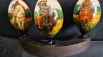 3 Russische lak eieren minutieus fijn beschilderd /vintage, Antiek en Kunst, Antiek | Woonaccessoires, Ophalen of Verzenden