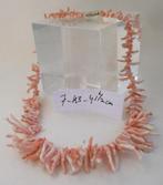 K3-7 Koraal Ketting-Takjes-Licht Rose 41½ cm., Verzenden, Nieuw, Roze, Steen of Mineraal