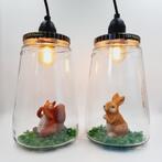 Kesbekelamp met konijn of vos of eekhoorn | Kinderkamerlamp, Ophalen of Verzenden, Nieuw, Lamp