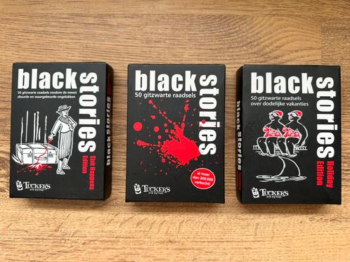 Black Stories Set, Hobby en Vrije tijd, Gezelschapsspellen | Kaartspellen, Zo goed als nieuw, Ophalen of Verzenden