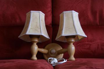 Oude retro Wand Schemerlamp Duo – (vintage) beschikbaar voor biedingen