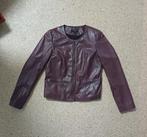 Mooi soepel leder dames jasje, Kleur: bordeaux., Overige kleuren, Zo goed als nieuw, Ophalen, Maat 38/40 (M)