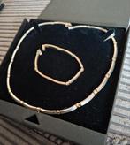 Boccia set ketting en armband, Sieraden, Tassen en Uiterlijk, Kettingen, Ophalen of Verzenden, Zo goed als nieuw, Goud, Overige materialen