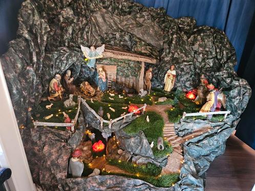 Antieke kerstgroep ( >40/45 cm ), Antiek en Kunst, Antiek | Religie, Ophalen