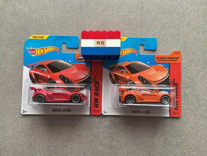 Hot Wheels Mastreta MXR setje van 2 stuks - Nieuw !, Hobby en Vrije tijd, Modelauto's | Overige schalen, Nieuw, Auto, Ophalen of Verzenden