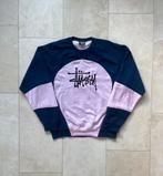 Stussy reworked sweater roze donkerblauw - maat M, Ophalen of Verzenden, Zo goed als nieuw, Maat 48/50 (M), Blauw