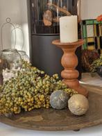 Stoere brocante vintage kerstballen met ophangoog, Ophalen