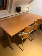 Bureau + 2 stoelen, Huis en Inrichting, Bureaus, Ophalen, Gebruikt, Bureau