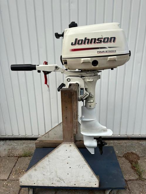 Johnson 5 pk 4 takt kortstaart buitenboordmotor boot motor., Watersport en Boten, Buiten- en Binnenboordmotoren, Benzine, Buitenboordmotor