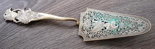 Om 1900-1950 ZEER ZWARE ZILVEREN 144 Gram Visschep Vis Lepel, Antiek en Kunst, Antiek | Goud en Zilver, Zilver, Ophalen of Verzenden