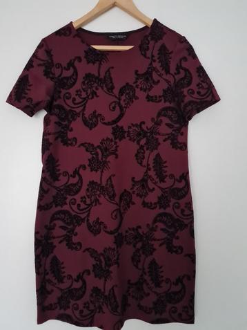 Dorothy Perkins jurk maat 38 aubergine-zwart beschikbaar voor biedingen