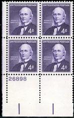 USA Verenigde Staten plaatblok 1177-pf - Horace Greeley, Ophalen of Verzenden, Postfris, Noord-Amerika