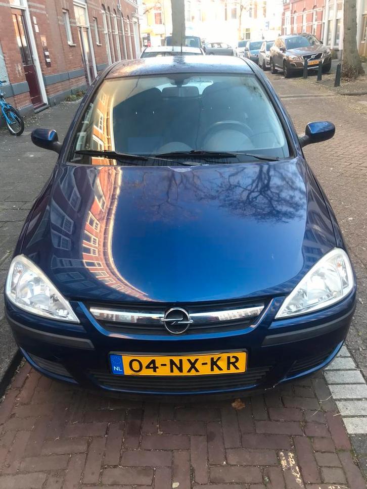 Opel Corsa 1.2 16V 3D 2004 Blauw, Auto's, Opel, Particulier, Corsa, Airconditioning, Centrale vergrendeling, Elektrische buitenspiegels