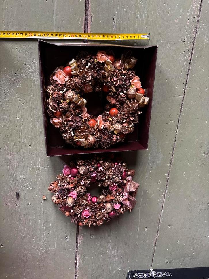 Twee nieuwe kerstkransen, Huis en Inrichting, Woonaccessoires | Kransen, Nieuw, Ophalen of Verzenden