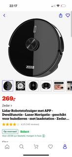 Lidar Robotstofzuiger met APP - Dweilfunctie Laser Navigatie, Nieuw, Ophalen of Verzenden, Robotstofzuiger, Reservoir