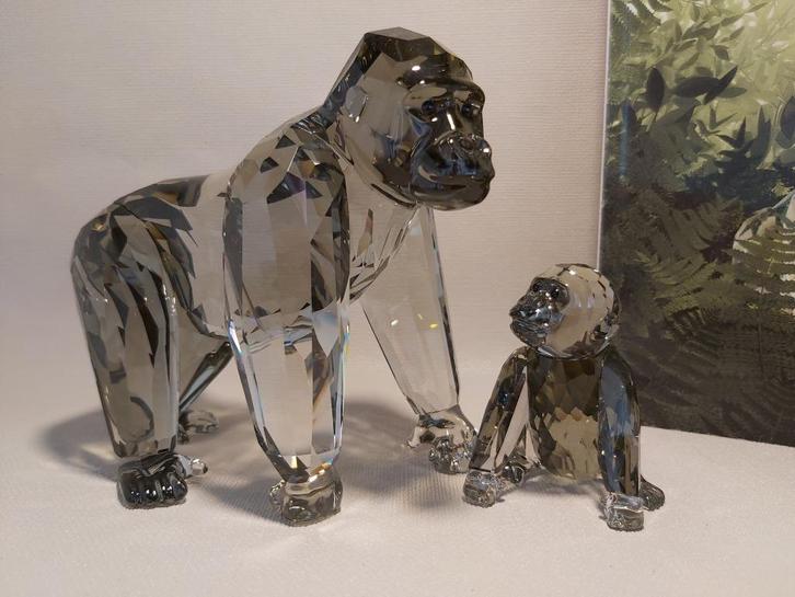 Swarovski jaarstuk - 2009 Endangered Wildlife - Gorillas, Verzamelen, Swarovski, Zo goed als nieuw, Figuurtje, Ophalen of Verzenden
