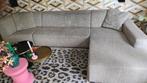 Stoffen bank met chaise longue (GRATIS AF TE HALEN), Huis en Inrichting, Banken | Bankstellen, Ophalen, Gebruikt, Hoekbank, 300 cm of meer