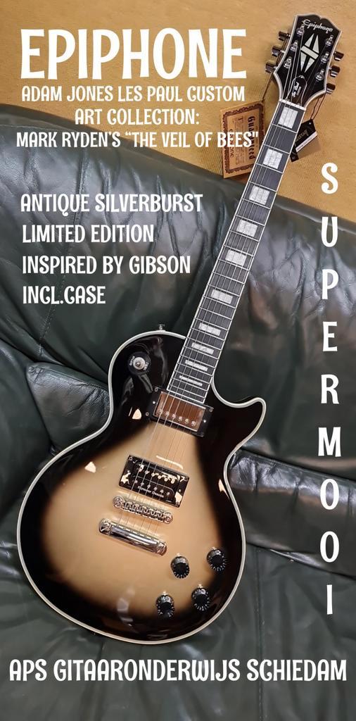 NIEUWE EPIPHONE ADAM JONES LES PAUL CUSTOM ART COLLECTION, Muziek en Instrumenten, Snaarinstrumenten | Gitaren | Elektrisch, Nieuw