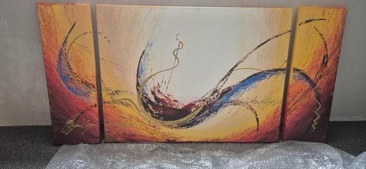 Prachtg abstract schilderij van de Duitse schilder Büttner, Antiek en Kunst, Kunst | Schilderijen | Klassiek, Ophalen
