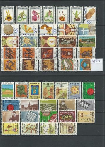 Suriname 1984, complete jaargang, Postfris. beschikbaar voor biedingen
