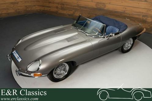 Jaguar E-Type S1 Cabriolet | Body-off gerestaureerd | 1965, Auto's, Oldtimers, Bedrijf, Te koop, Lederen bekleding, Open dak, Jaguar