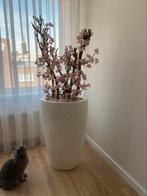 Luxe hoge bloempot met zijdebloesem takken, Huis en Inrichting, Woonaccessoires | Kunstplanten en Kunstbloemen, Ophalen, Gebruikt