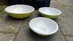 Set camping  kunststof schalen van Mepal groen wit, Verzenden