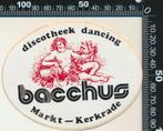 Sticker: Discotheek Dancing Bacchus - Kerkrade (2), Verzamelen, Ophalen of Verzenden, Zo goed als nieuw, Bedrijf of Vereniging