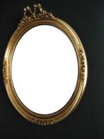 Prachtige grote ovale spiegel met ornamenten, Ophalen, Ovaal, 50 tot 100 cm, Minder dan 100 cm