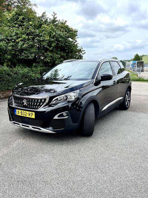 Peugeot 3008 1.2 Puretech 96KW/130HP 2017 Чорний, Auto's, Peugeot, Particulier, ABS, Achteruitrijcamera, Adaptieve lichten, Airbags