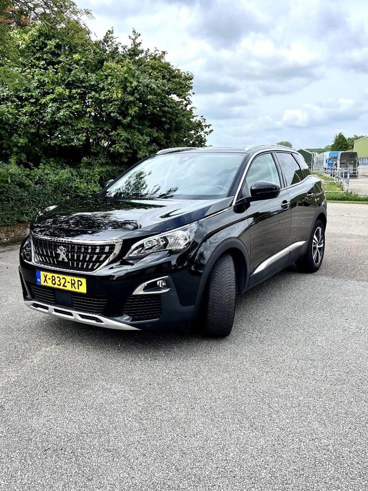 Peugeot 3008 1.2 Puretech 96KW/130HP 2017 Чорний, Auto's, Peugeot, Particulier, ABS, Achteruitrijcamera, Adaptieve lichten, Airbags