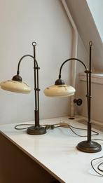 Vintage Bureaulampen Set, Huis en Inrichting, Lampen | Vloerlampen, Ophalen, Gebruikt, Glas, 100 tot 150 cm
