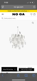 Ingo maurer hanglamp zettel’z A5 met beschadigingen, Ophalen of Verzenden, Gebruikt, Glas, Minder dan 50 cm