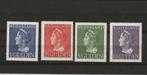 NVPH 346/349 Konijnenburg postfris, Postzegels en Munten, Ophalen of Verzenden, Na 1940, Postfris