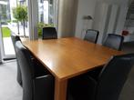 noten houten eettafel, Huis en Inrichting, Tafels | Eettafels, Ophalen, 200 cm of meer, 50 tot 100 cm, Zo goed als nieuw