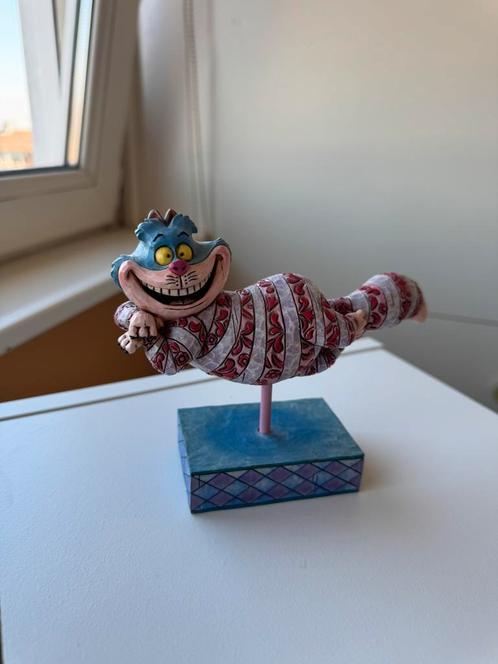 Jim Shore Disney - “Grinning Cheshire”, Verzamelen, Disney, Zo goed als nieuw, Beeldje of Figuurtje, Overige figuren, Ophalen of Verzenden