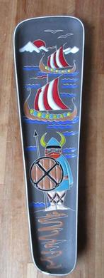Viking 1005 AWF Halden aardewerk Noorman wanddecoratie, Antiek en Kunst, Curiosa en Brocante, Ophalen