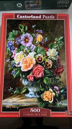 Castorland puzzel 500 st flowers inna vase, Ophalen of Verzenden, 500 t/m 1500 stukjes, Zo goed als nieuw