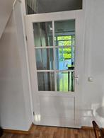 Mooi ruime opdekdeur 93x210 voorzien van facetglas, Doe-het-zelf en Verbouw, Deuren en Horren, Ophalen, Gebruikt, 80 tot 100 cm